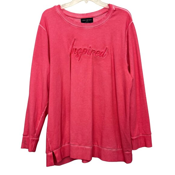 Lane Bryant Embroidered Inspired Graphic Long Sleeve Sweatshirtn - Size 14/16 - Picture 4 of 9